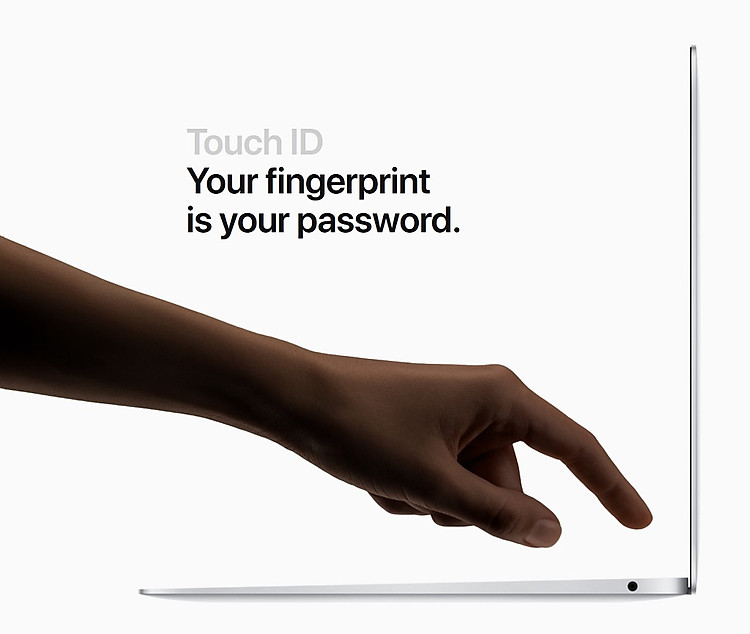 MacBook Air 13 inch 2019 bảo mật Touch ID